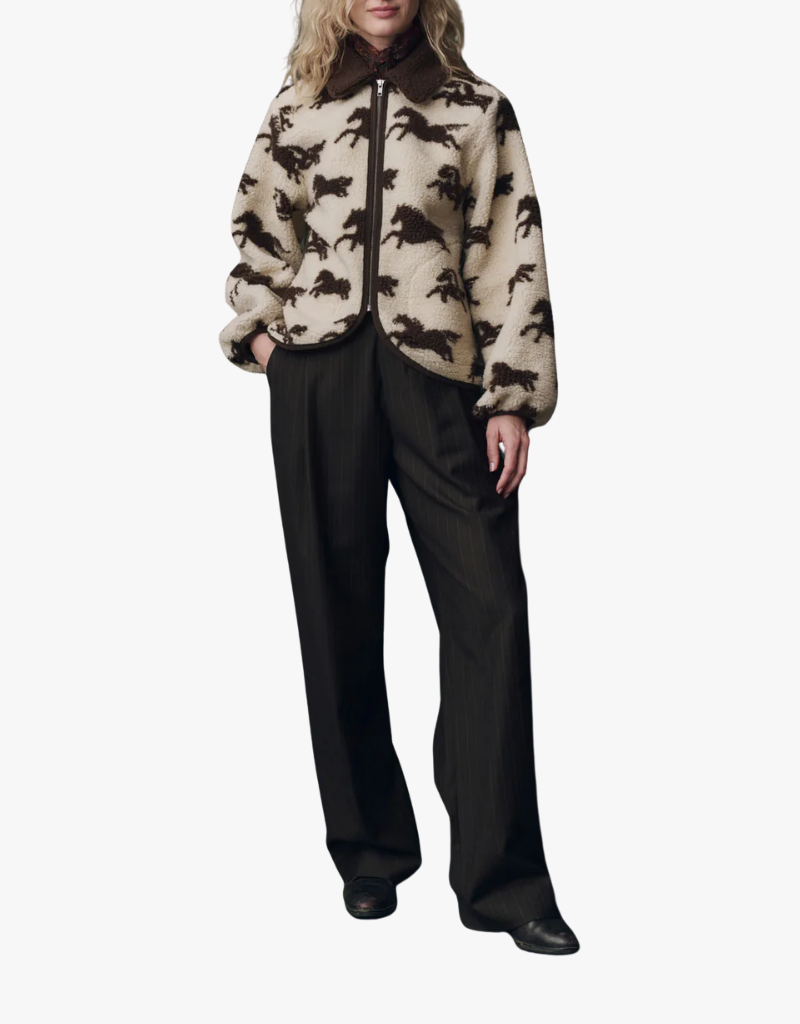 The Great The Pasture Jacket in Cream w/ Hickory