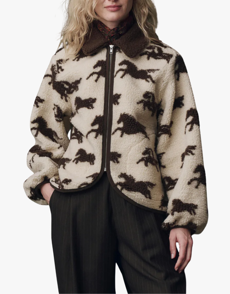 The Great The Pasture Jacket in Cream w/ Hickory