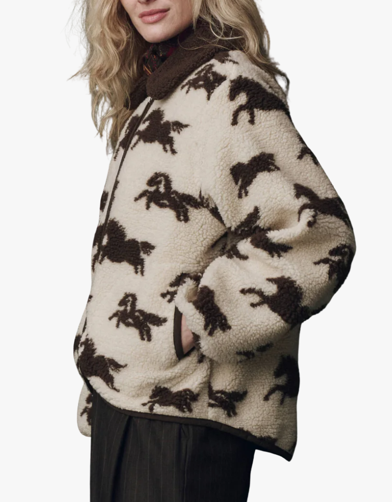 The Great The Pasture Jacket in Cream w/ Hickory