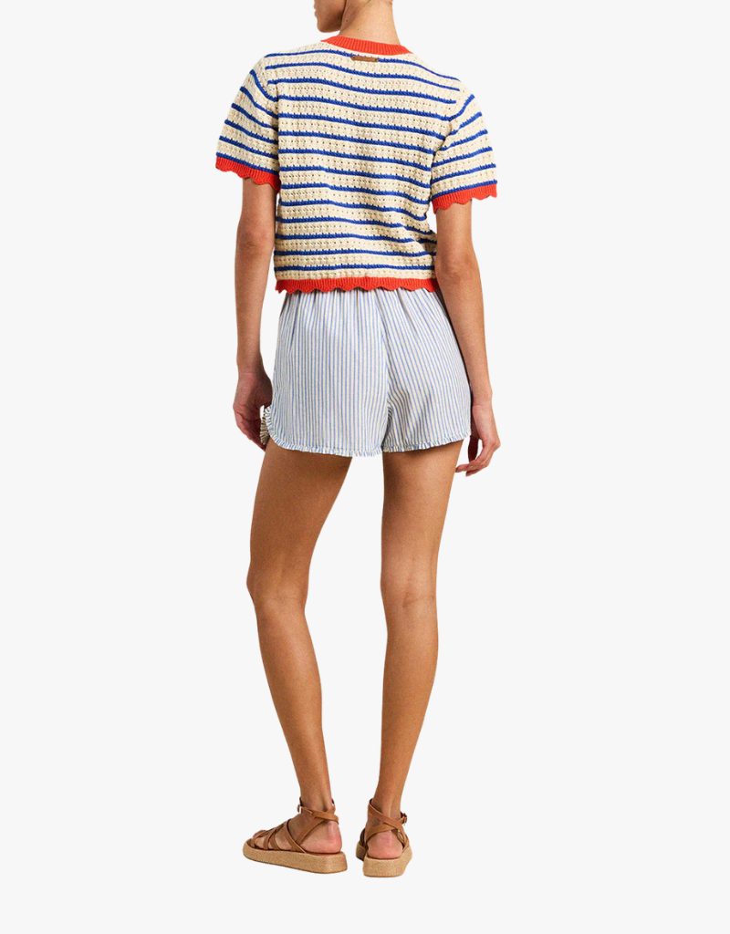 Trovata Aurora S/S Cardigan in Antique White