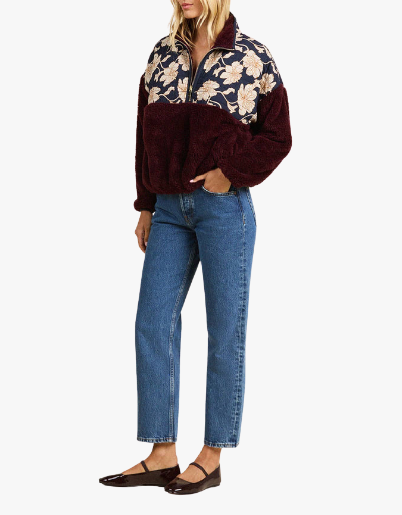 Trovata Casey Pullover in Viola Nocturne