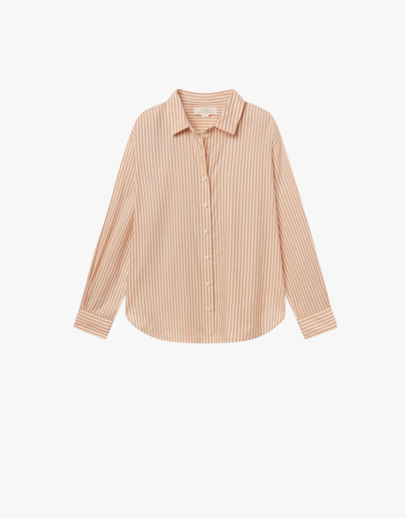 Trovata Emilia Oversized Shirt in Maple Stripe