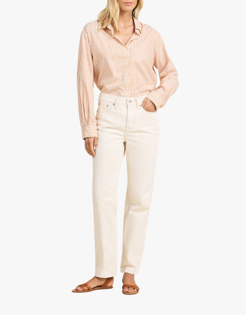 Trovata Emilia Oversized Shirt in Maple Stripe