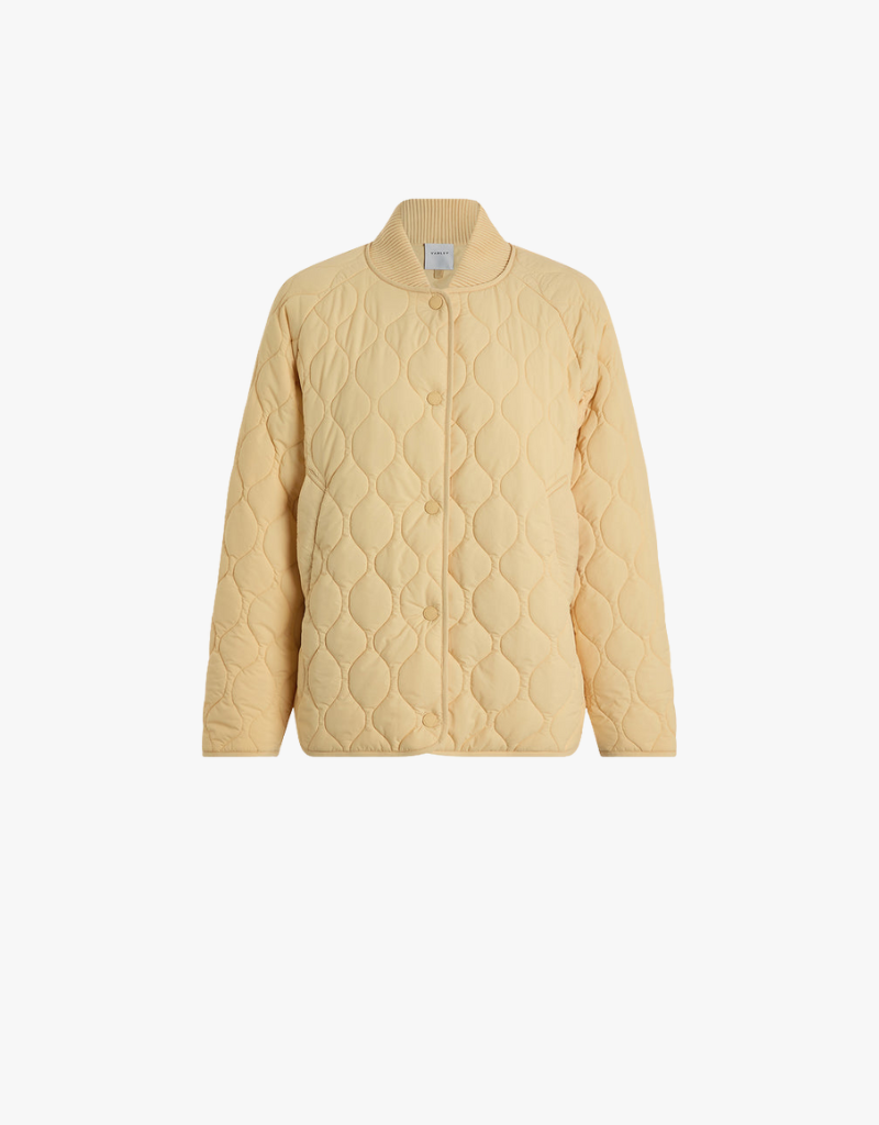 Varley Luca Quilted Jacket in Reed Yellow