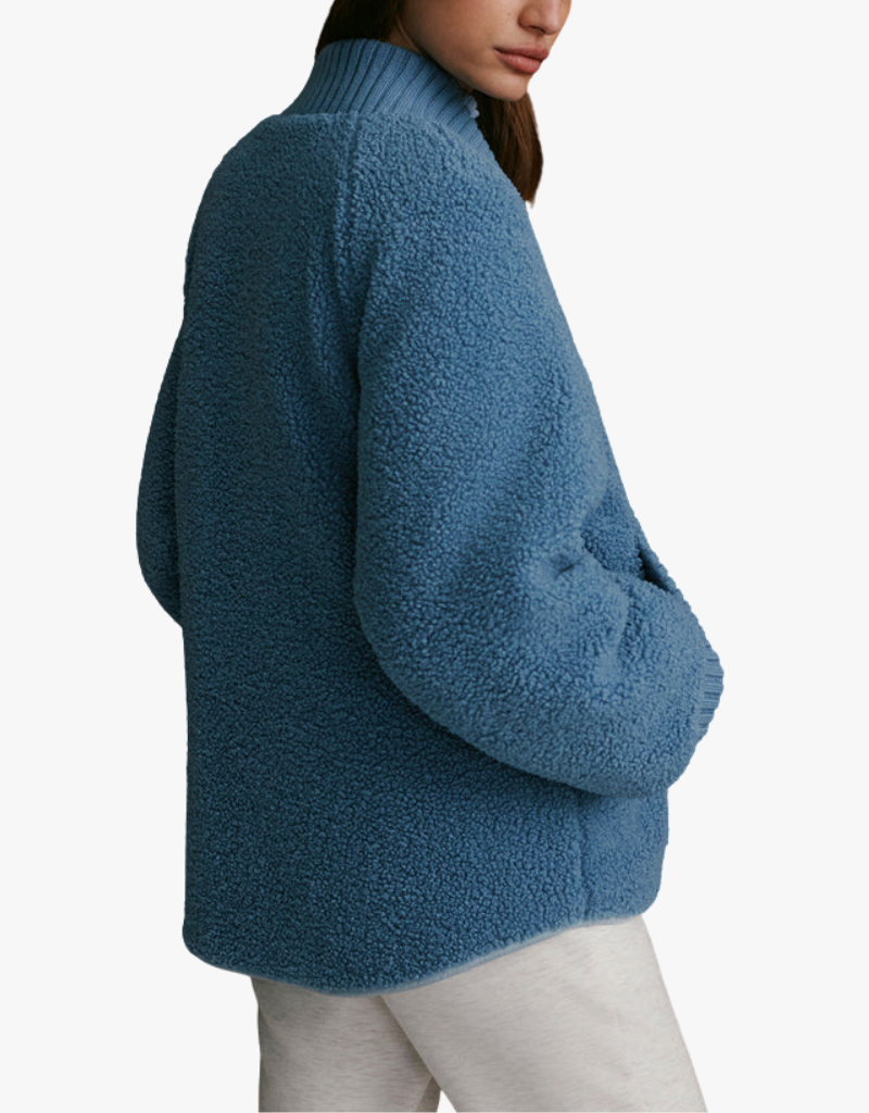 Varley Serina Reversible Quilt Jacket in Coronet Blue & Ashley Blue