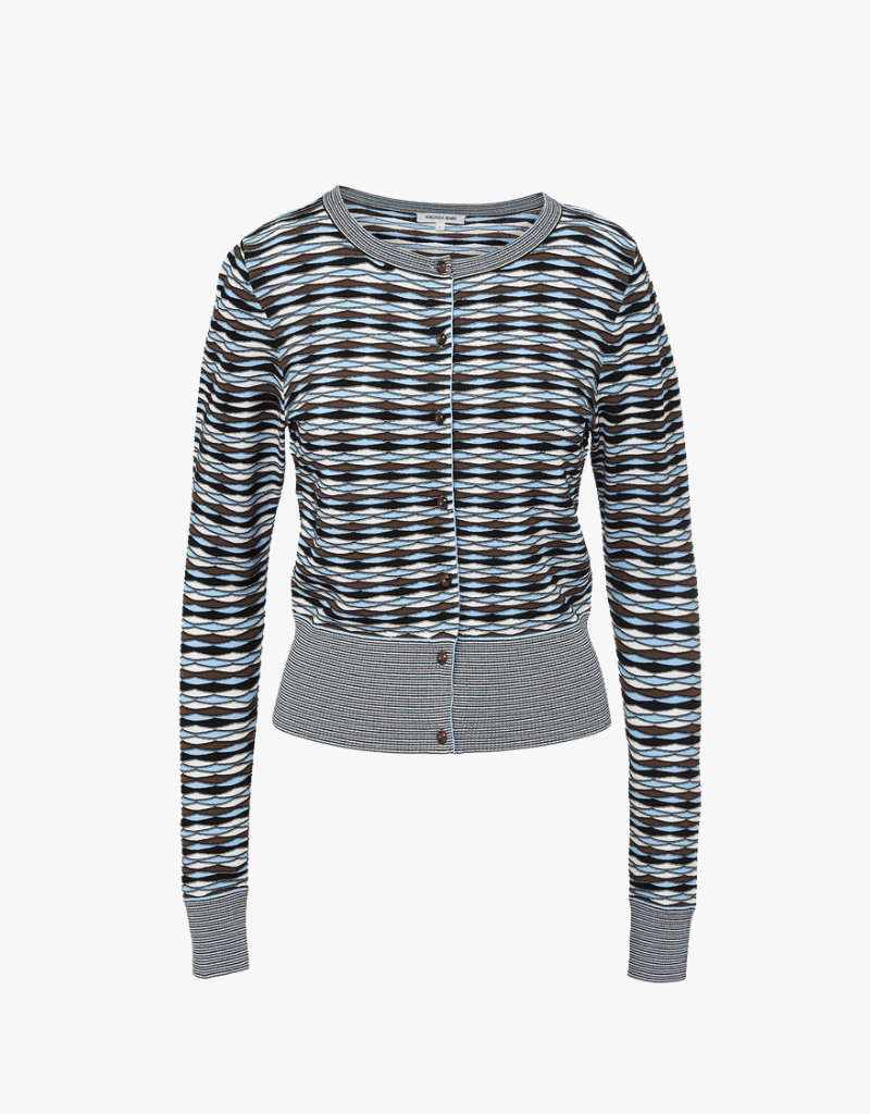 Veronica Beard Cambria Cardigan in Blue Jay Multi