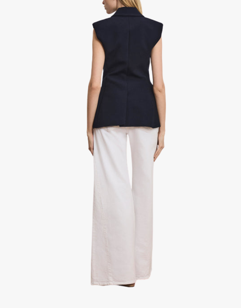 Veronica Beard Ciel Vest in Navy