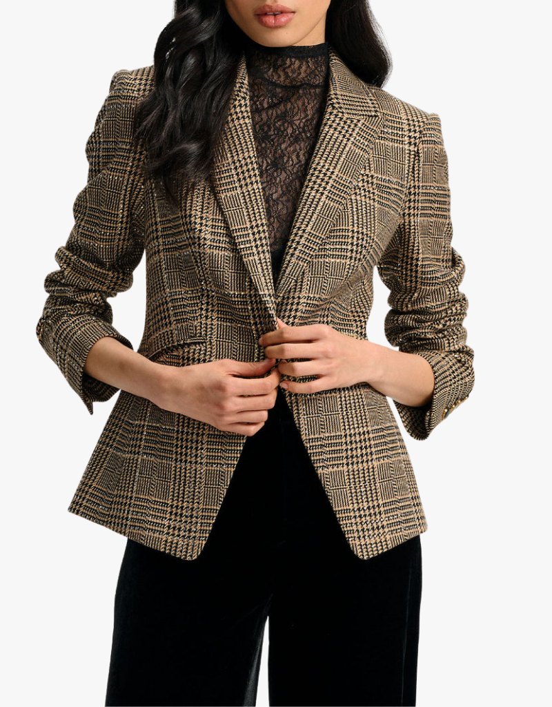 Veronica Beard Kendryn Dickey Jacket with Rhinestones in Black Multi