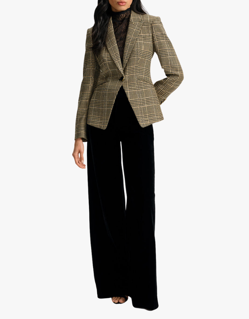 Veronica Beard Kendryn Dickey Jacket with Rhinestones in Black Multi