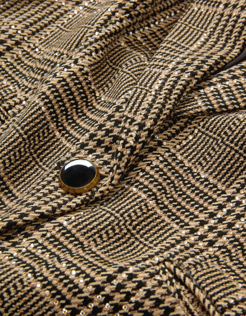 Veronica Beard Kendryn Dickey Jacket with Rhinestones in Black Multi