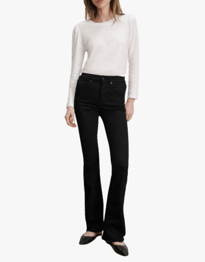 Veronica Beard Mason Baseball Tee in White