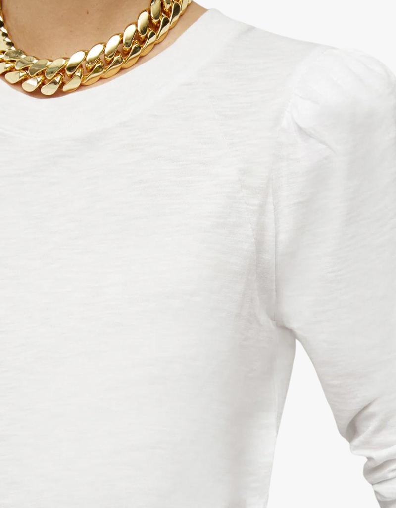 Veronica Beard Mason Baseball Tee in White