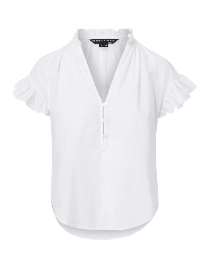 Veronica Beard Milly Shirt in White