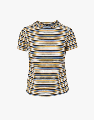 Veronica Beard Remus Tee in Variegated Multi Stripe