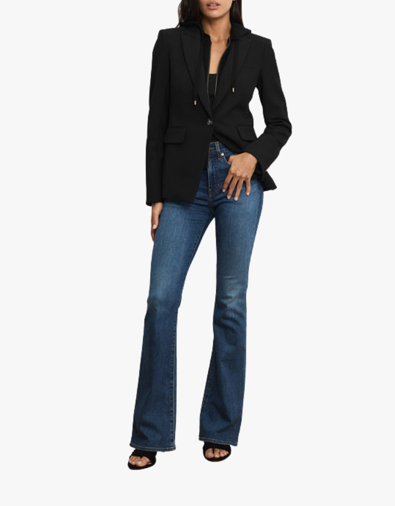 Veronica Beard Single Breasted Miller Dickey in Black