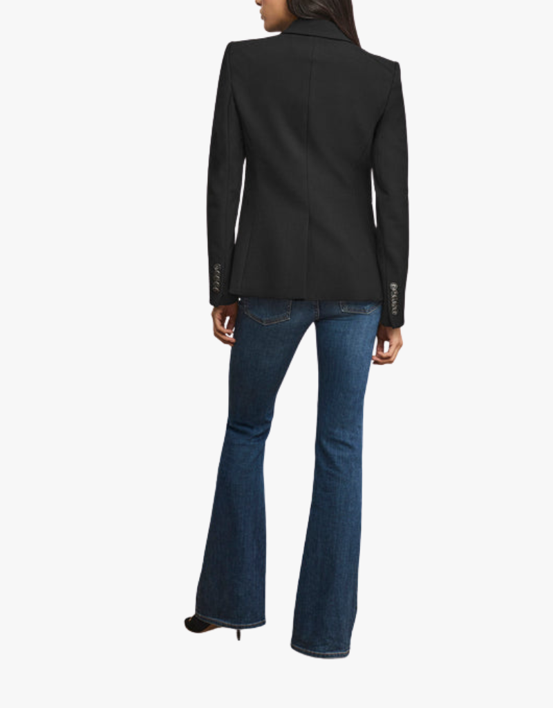 Veronica Beard Single Breasted Miller Dickey in Black