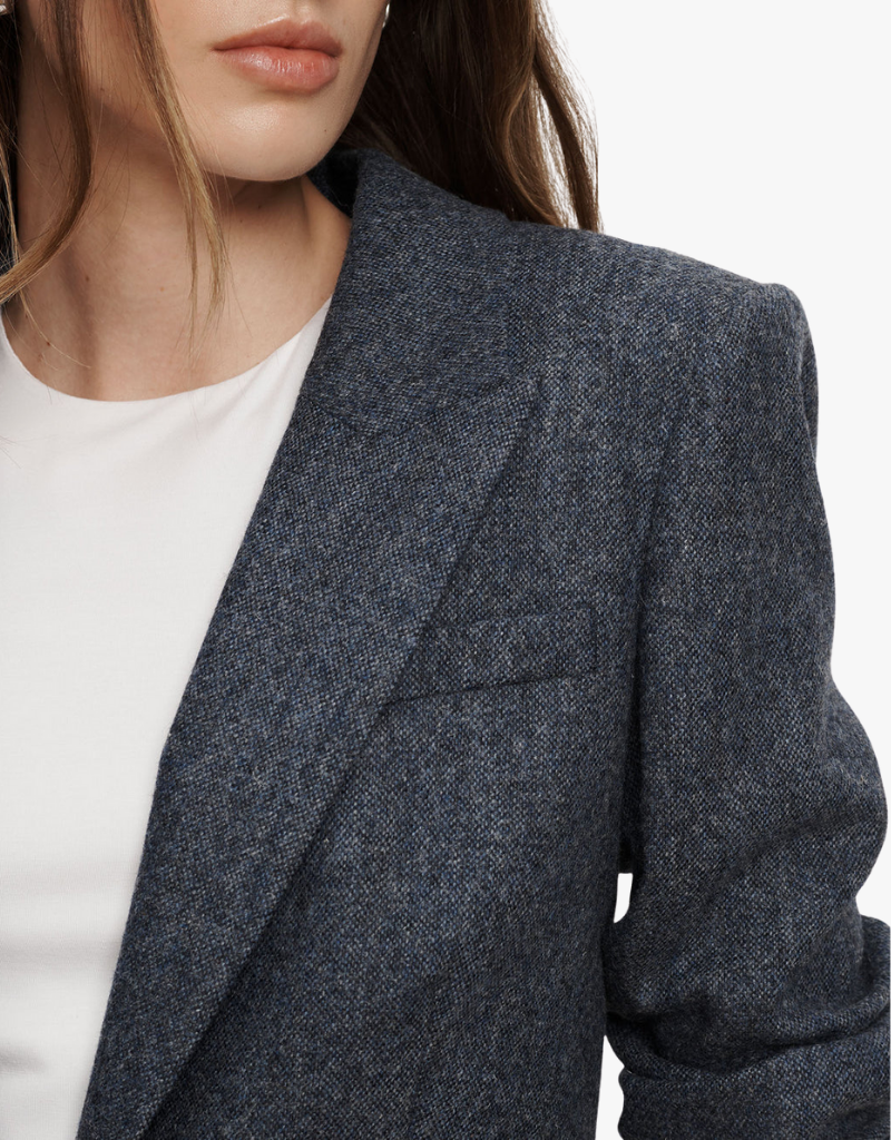 Veronica Beard Vega Dickey Jacket in Blue Melange