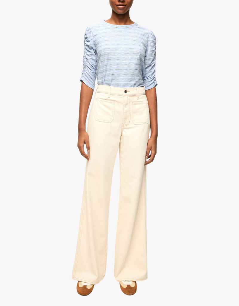 Veronica Beard Waldorf Tee in Ice Blue Multi