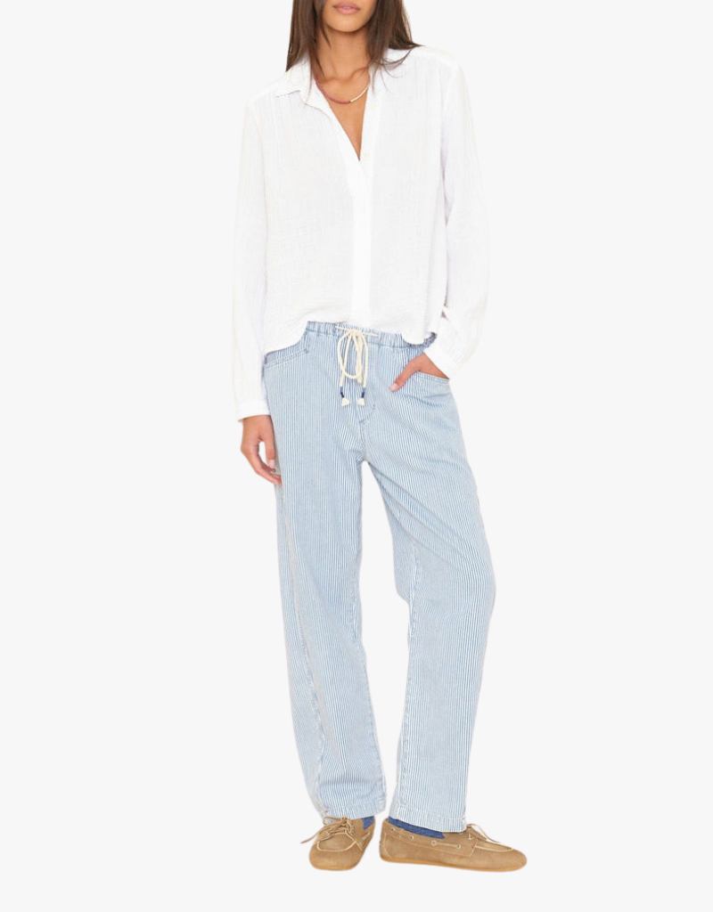 Xirena Baxter Pant in Blue Railroad