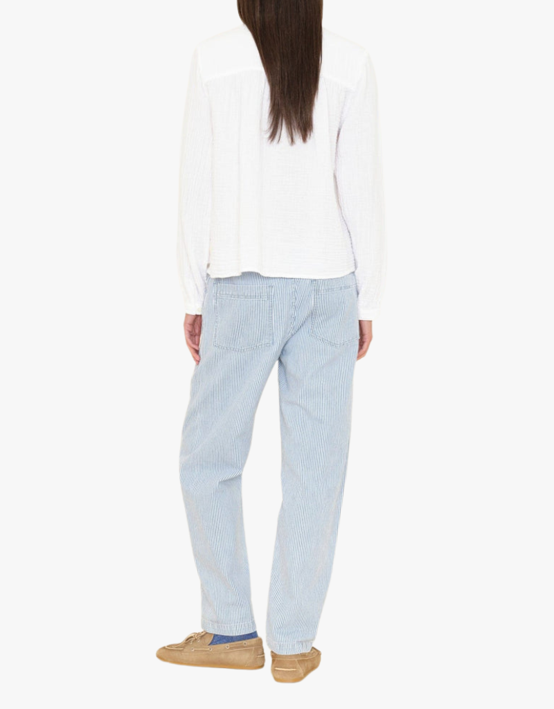 Xirena Baxter Pant in Blue Railroad