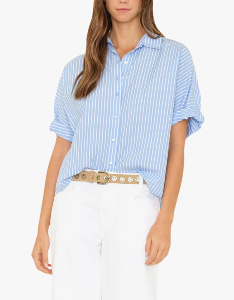 Xirena Teddy Shirt in Windy Blue