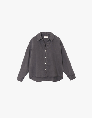 Xirena Gia Shirt in Almost Black