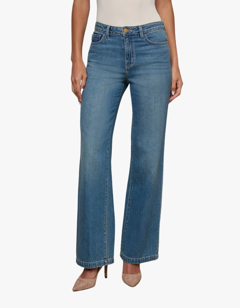 L'agence Scottie High Rise Wide Leg Jean in Fargo