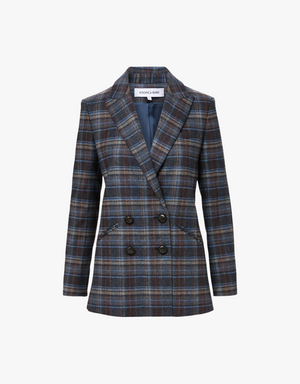 Veronica Beard Oria Dickey Jacket in Blue Multi