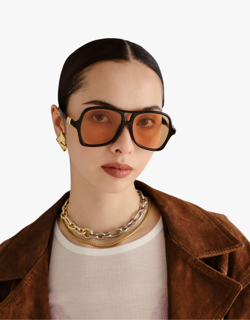 Le Specs Fortune Teller Sunglasses in Black