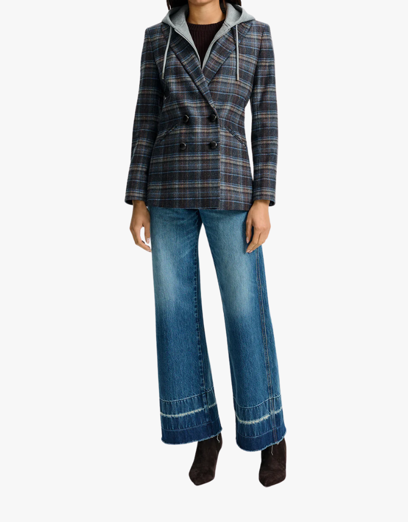 Veronica Beard Oria Dickey Jacket in Blue Multi