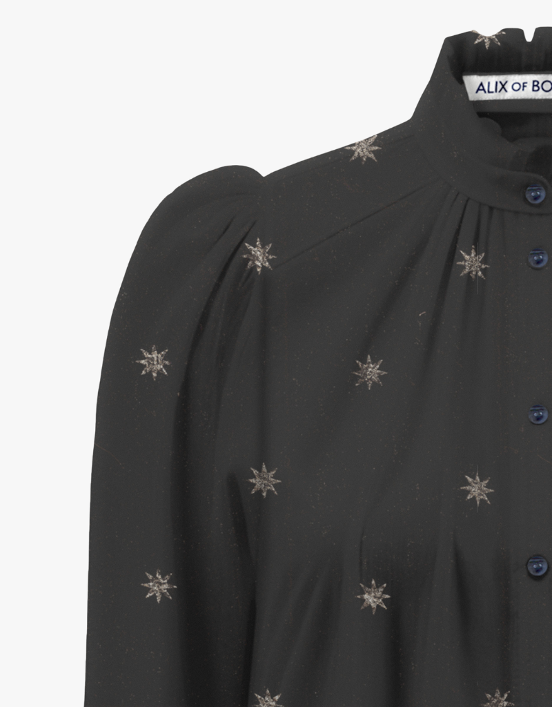Alix Of Bohemia Artemis Celestial Night Shirt in Black