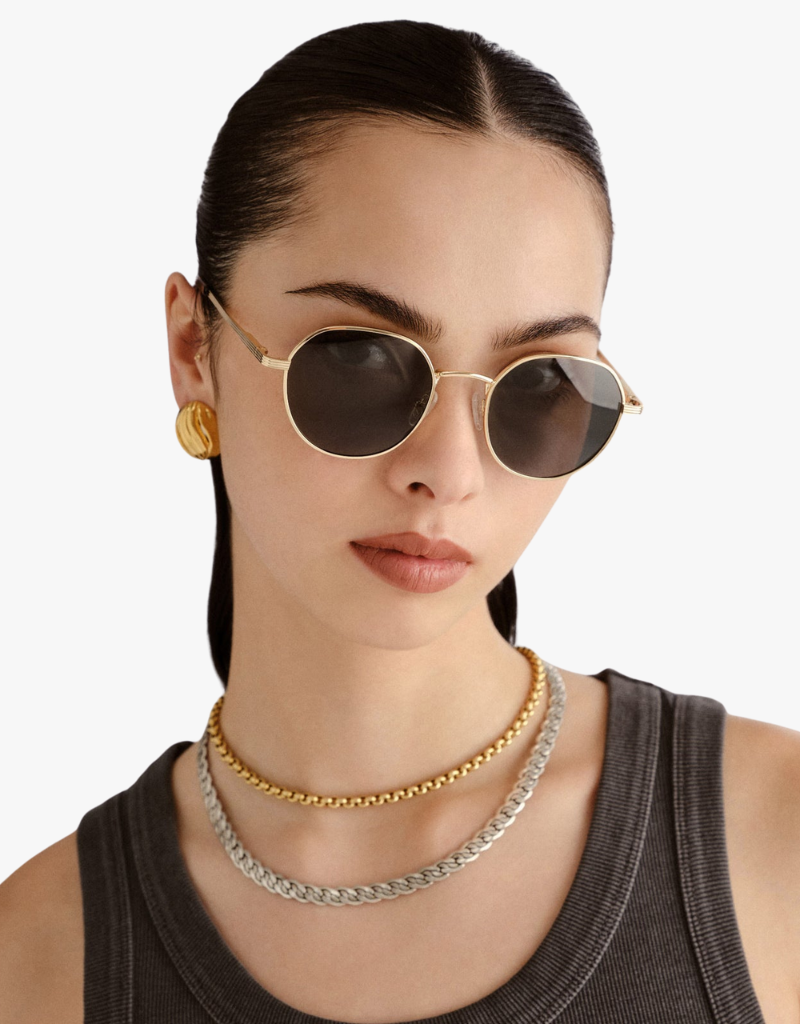 Le Specs Odyssey Sunglasses in Gold