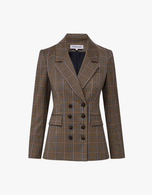 Veronica Beard Claude Dickey Jacket in Russet Multi