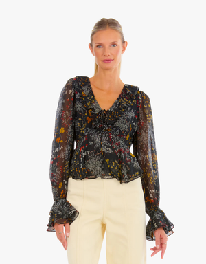 Secret Mission Neveah Top in Wildflower