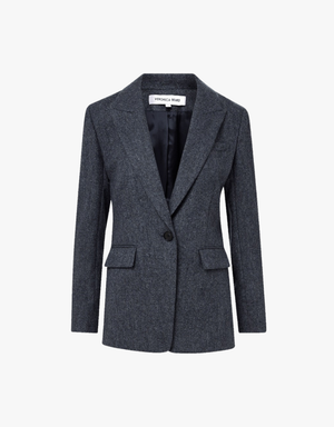 Veronica Beard Vega Dickey Jacket in Blue Melange