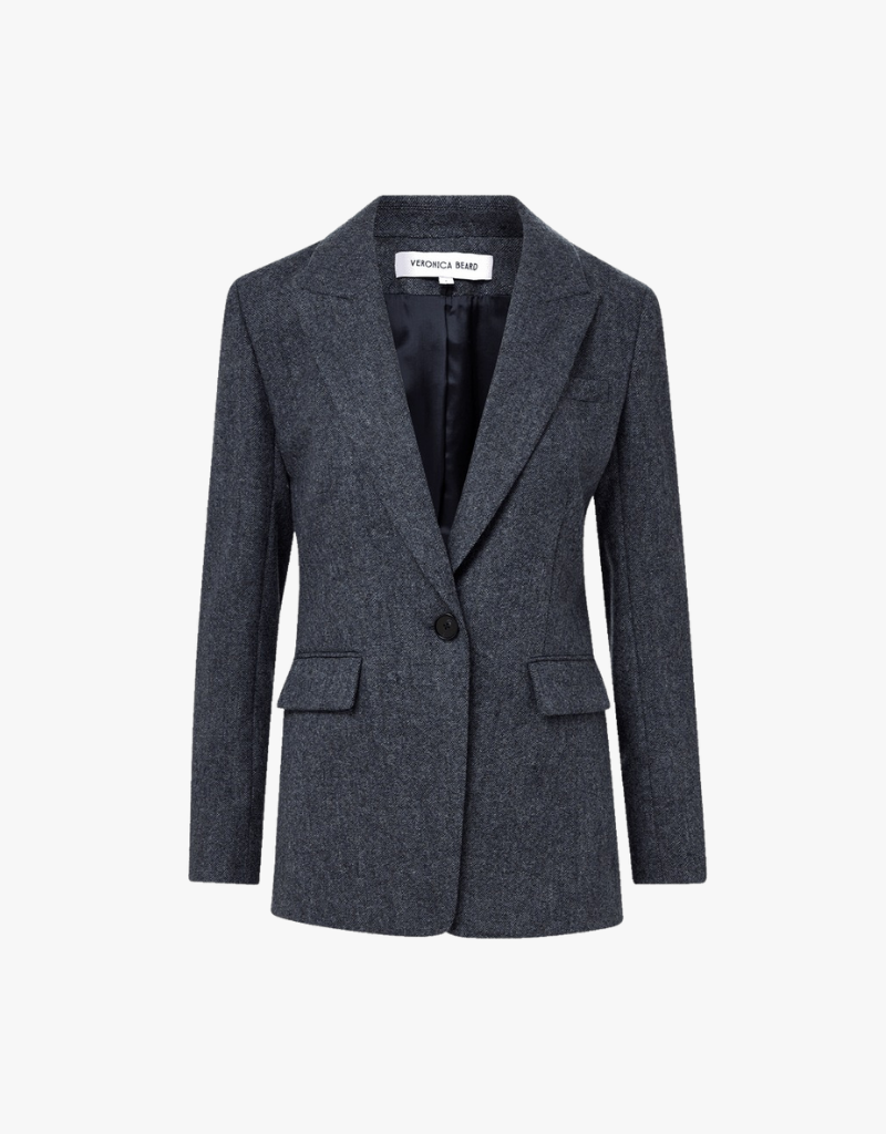 Veronica Beard Vega Dickey Jacket in Blue Melange