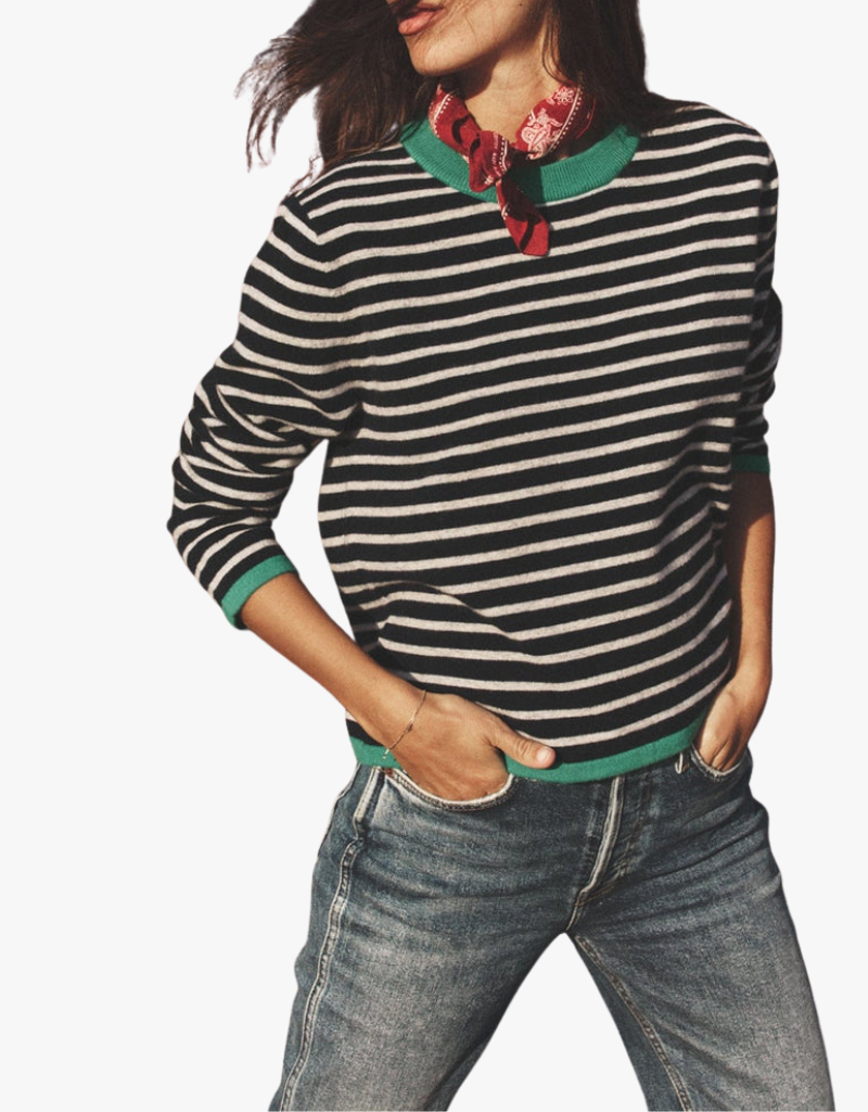 Xirena Maxwell Sweater in Navy Stripe