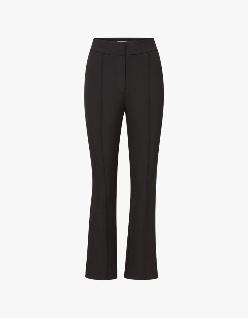 Veronica Beard Dell Scuba Slim-Leg Pant in Black