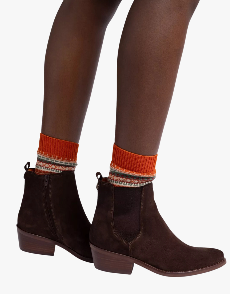 Penelope Rove Suede Boot in Bitter Chocolate