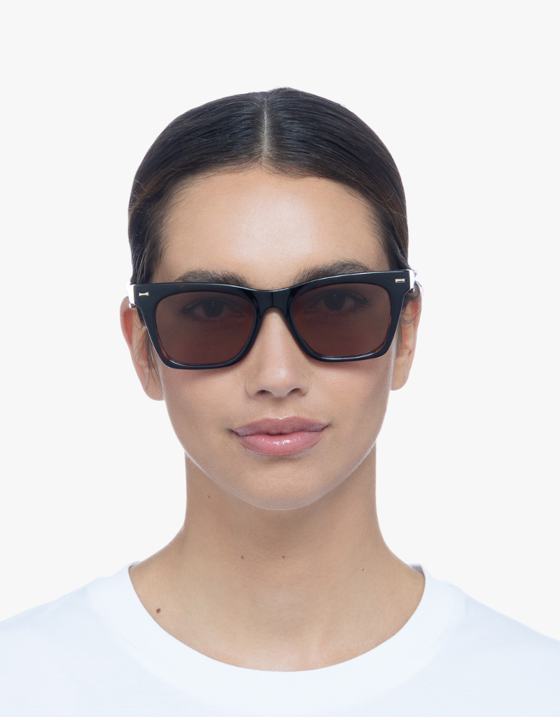 Le Specs Chante Sunglasses in Dark Tort