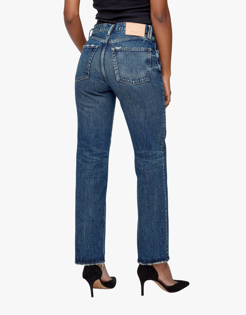 Moussy MV Wiley Straight Jeans in Blue