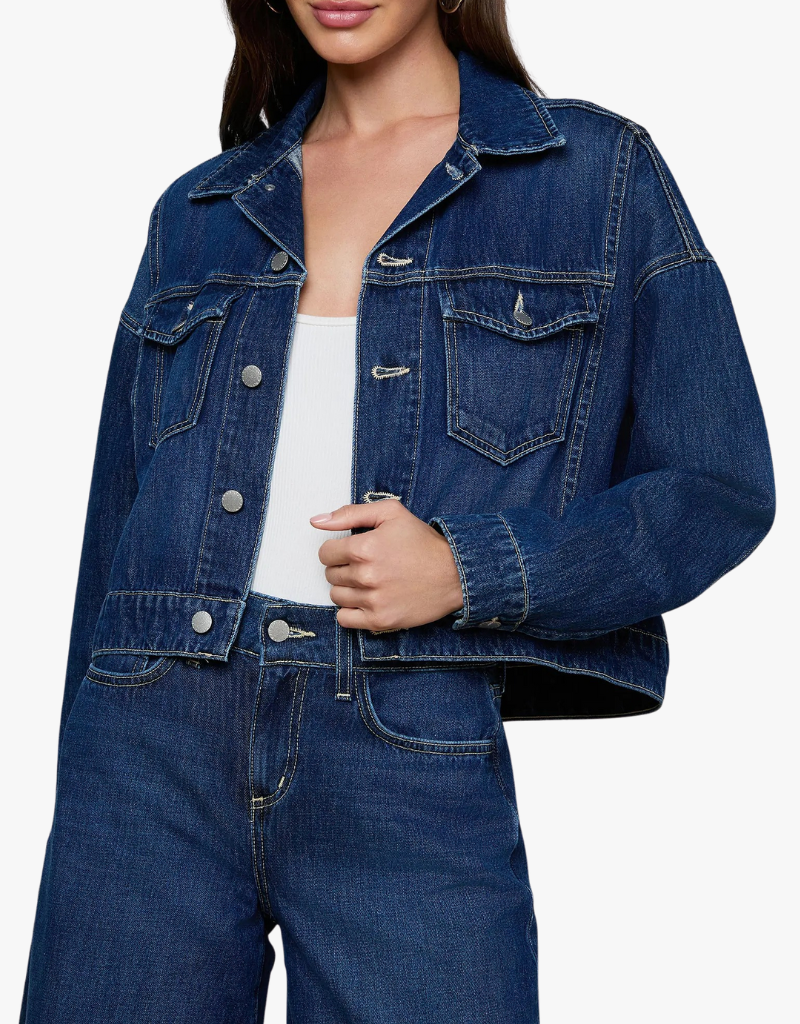 L'agence Vianney Hi-Low Crop Jacket in Rampart