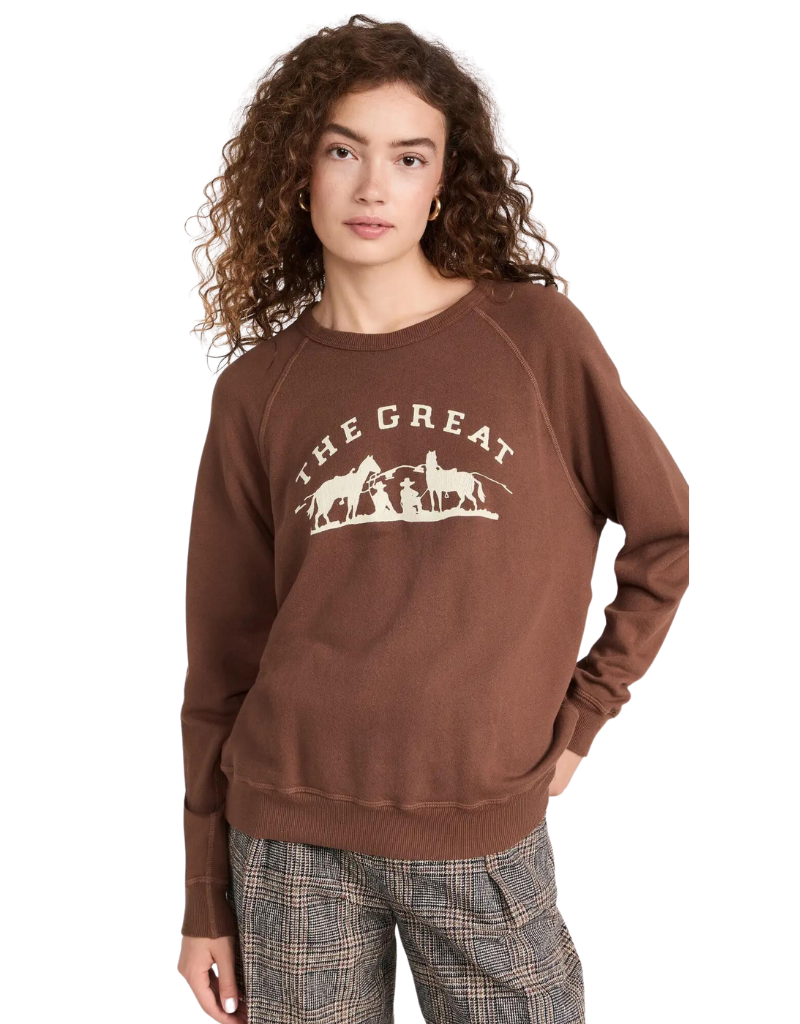 The great shop college sweatshirt grey