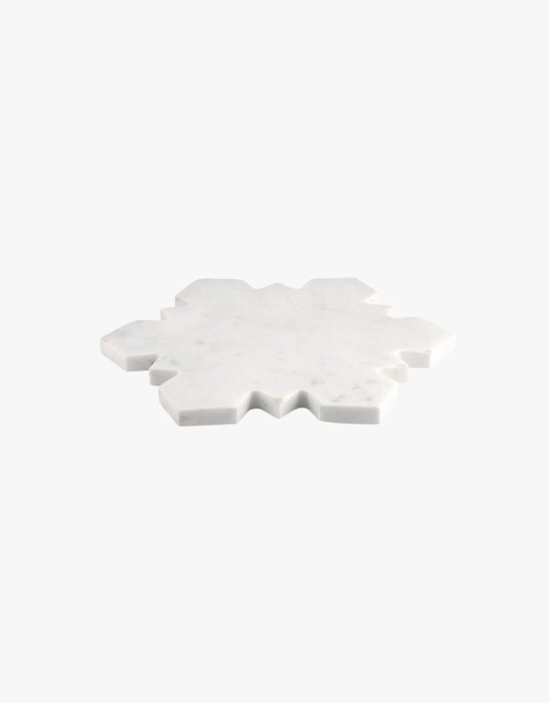 Santa Barbara Design Marble Snowflake Board in White