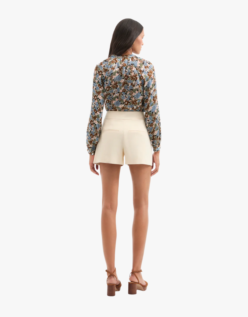 Veronica Beard Linds Silk Blouse in Lake Mist Multi