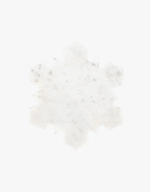 Santa Barbara Design Marble Snowflake Board in White