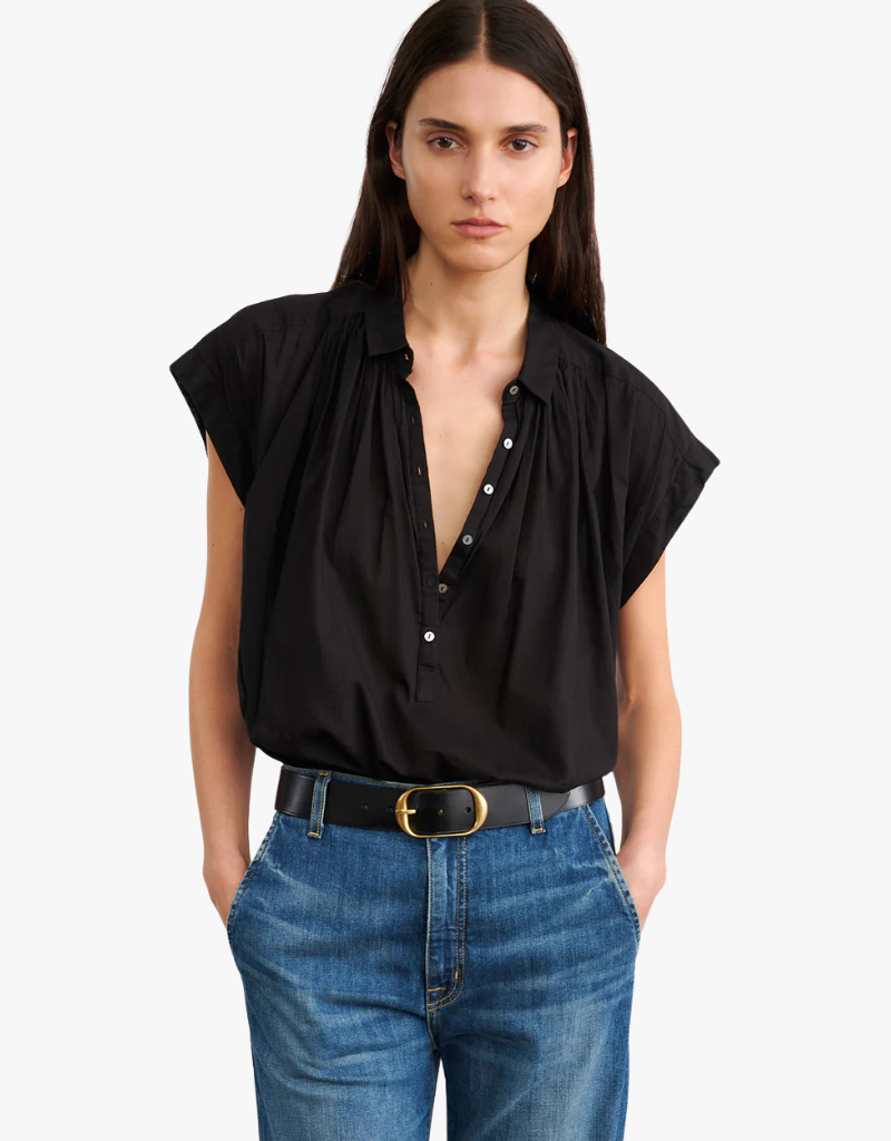 Nili Lotan Normandy Blouse in Black