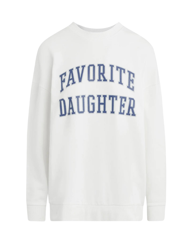 Favorite Daughter The Collegiate Sweatshirt in White
