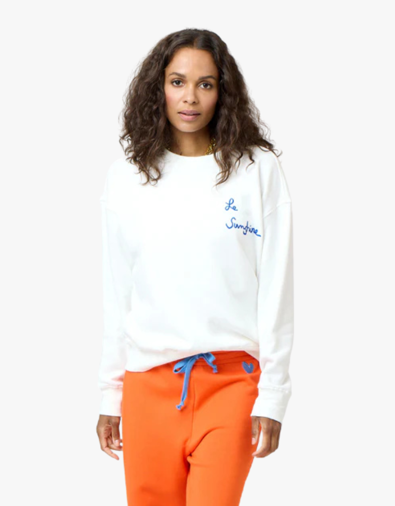 Kerri Rosenthal Ex-Boyfriend Le Sunshine Sweatshirt in White
