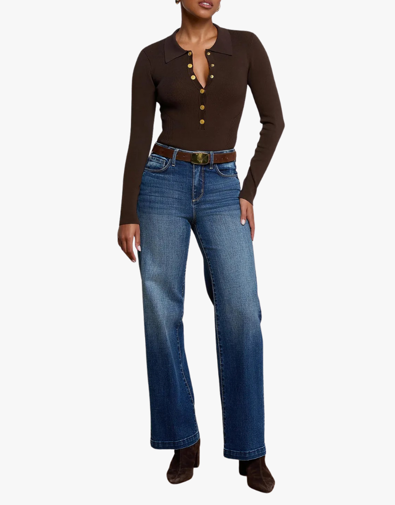 L'agence Scottie Hi Rise Wide Leg in Gladstone